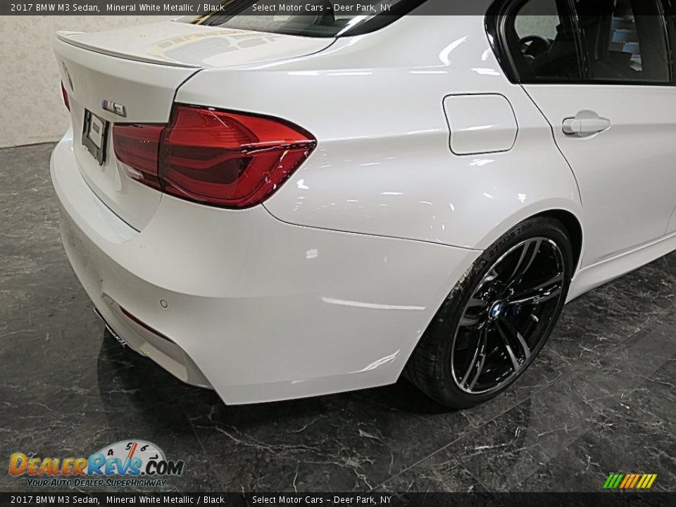 2017 BMW M3 Sedan Mineral White Metallic / Black Photo #6