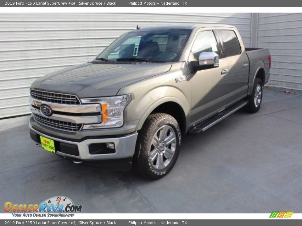 2019 Ford F150 Lariat SuperCrew 4x4 Silver Spruce / Black Photo #4