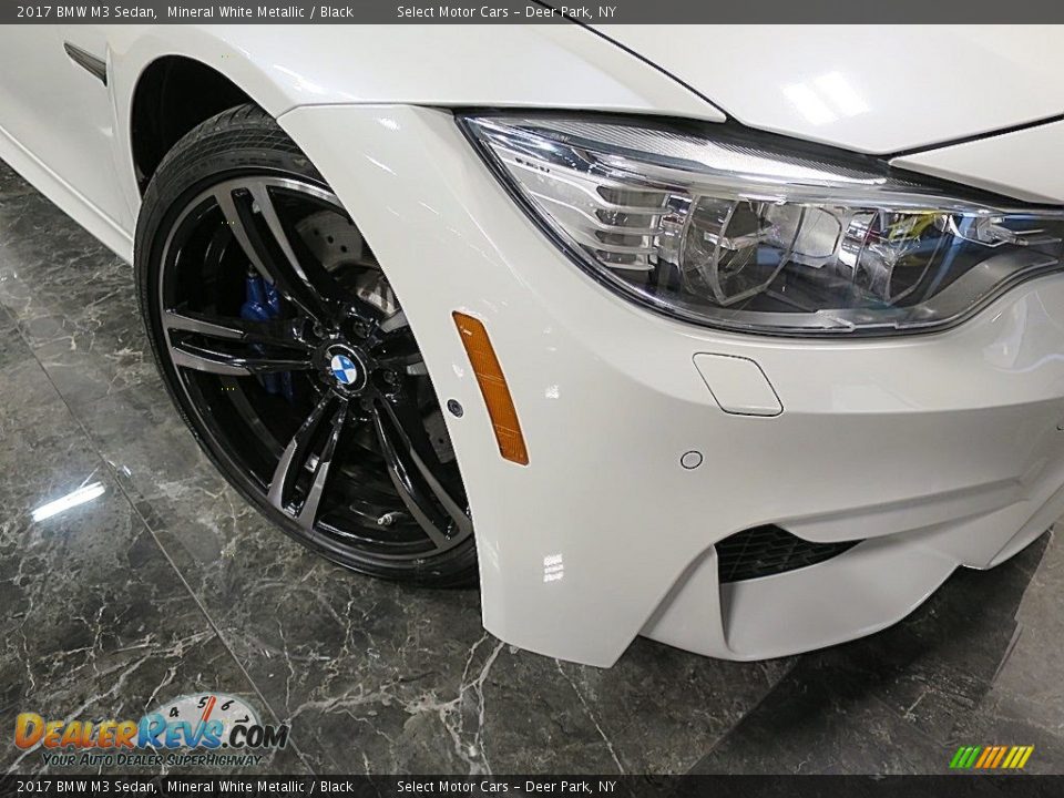 2017 BMW M3 Sedan Mineral White Metallic / Black Photo #8