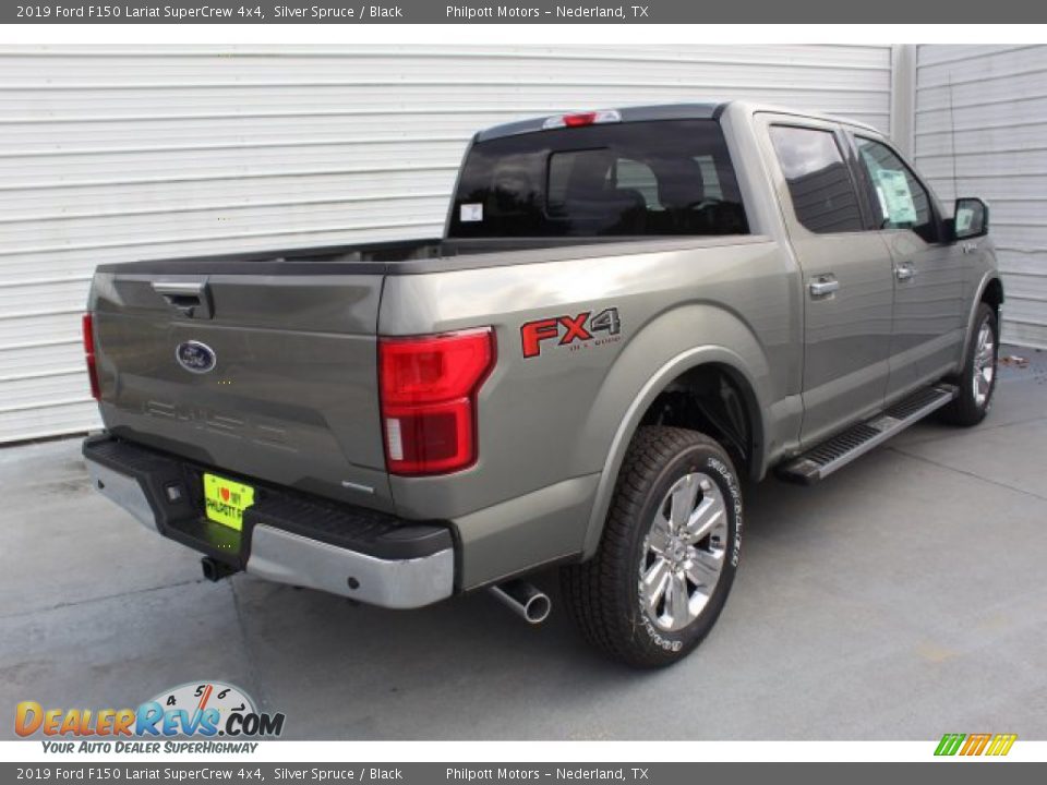 2019 Ford F150 Lariat SuperCrew 4x4 Silver Spruce / Black Photo #8