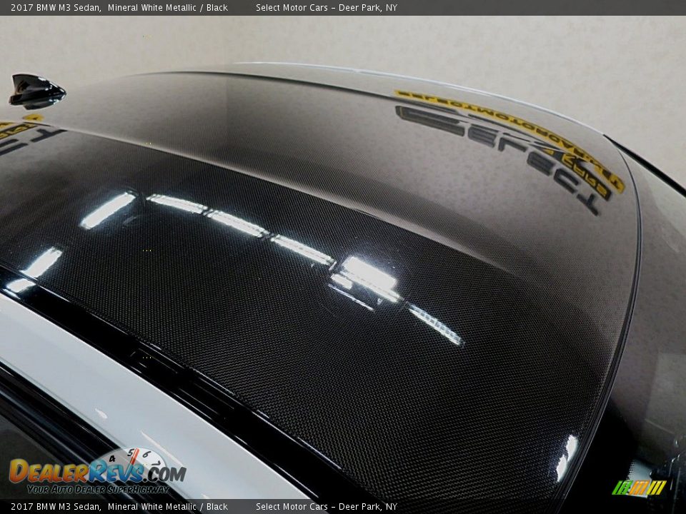 2017 BMW M3 Sedan Mineral White Metallic / Black Photo #12