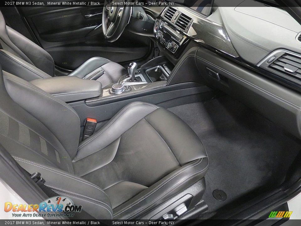 2017 BMW M3 Sedan Mineral White Metallic / Black Photo #15