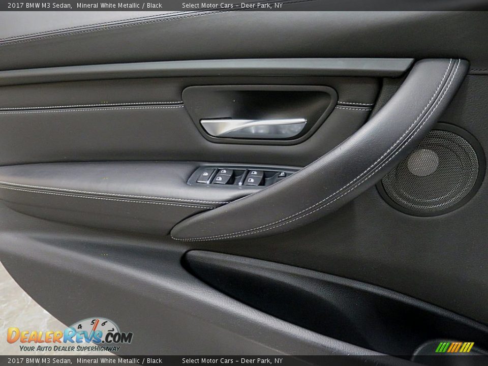 2017 BMW M3 Sedan Mineral White Metallic / Black Photo #18