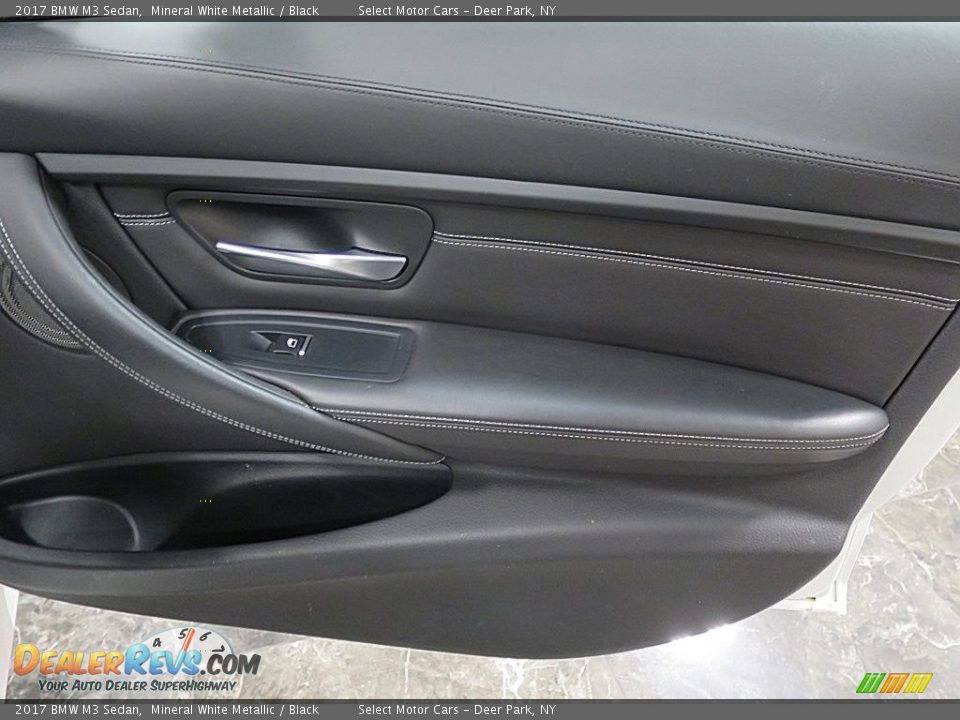 2017 BMW M3 Sedan Mineral White Metallic / Black Photo #19