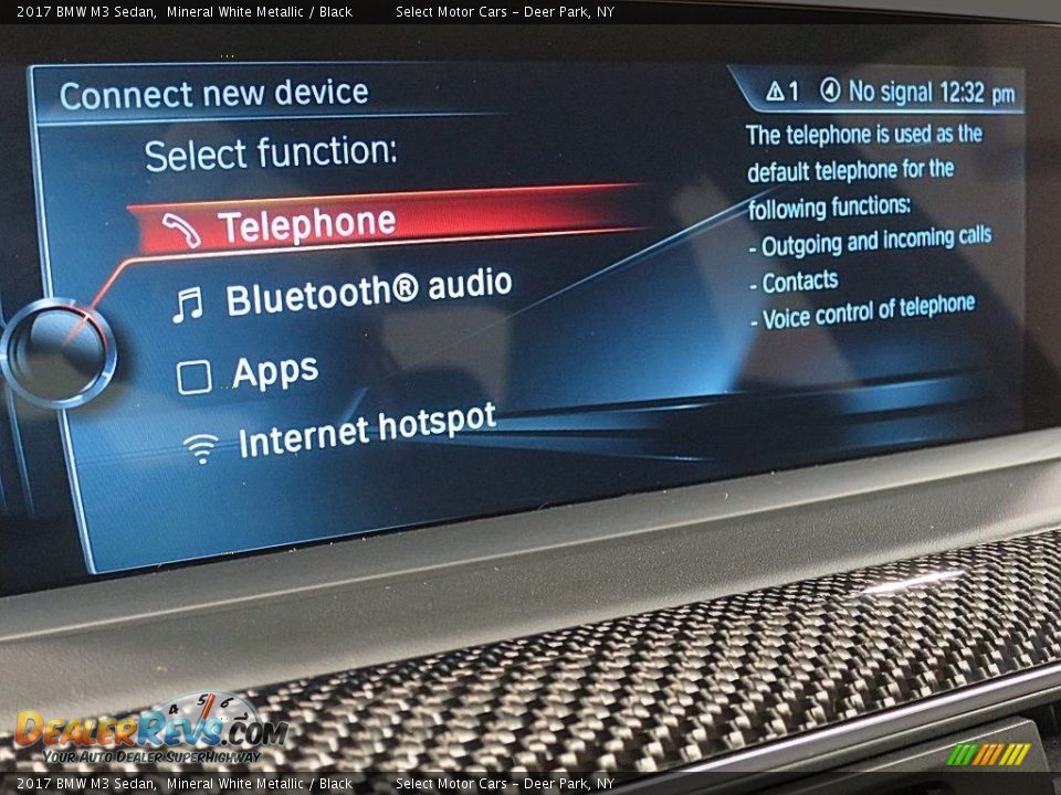 2017 BMW M3 Sedan Mineral White Metallic / Black Photo #23