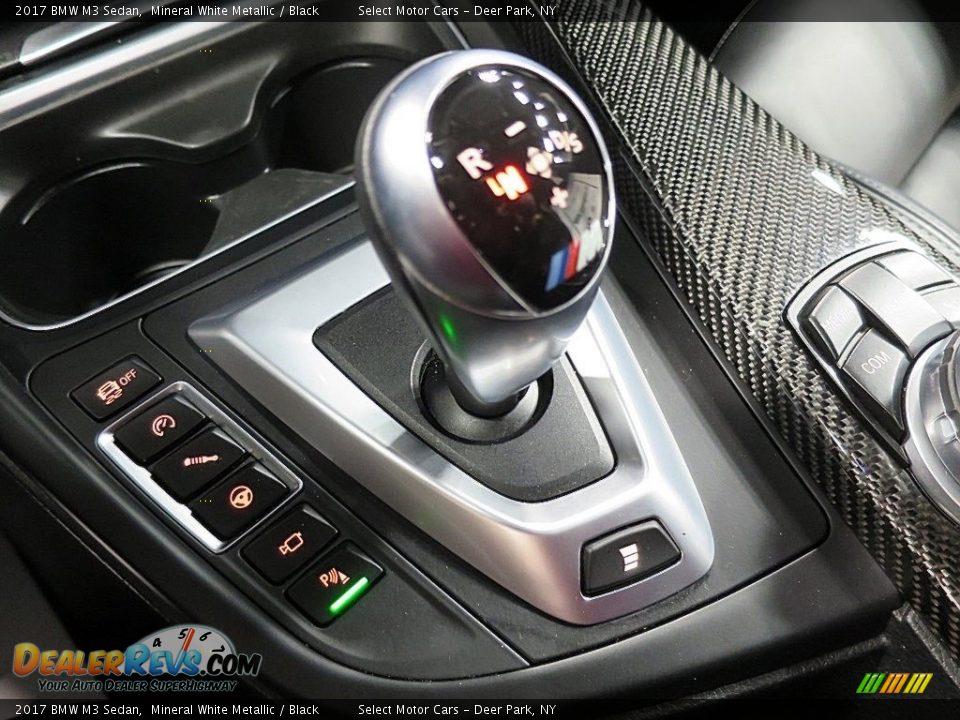2017 BMW M3 Sedan Mineral White Metallic / Black Photo #25