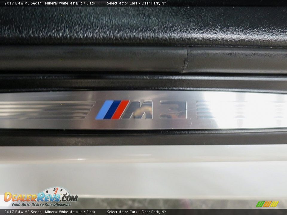 2017 BMW M3 Sedan Mineral White Metallic / Black Photo #28