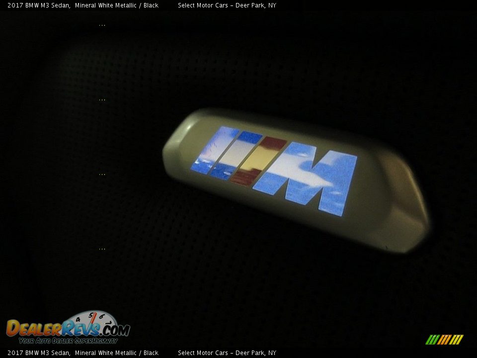 2017 BMW M3 Sedan Mineral White Metallic / Black Photo #29