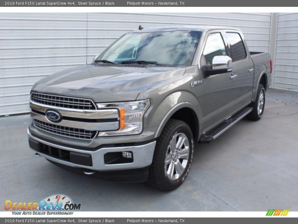 2019 Ford F150 Lariat SuperCrew 4x4 Silver Spruce / Black Photo #4