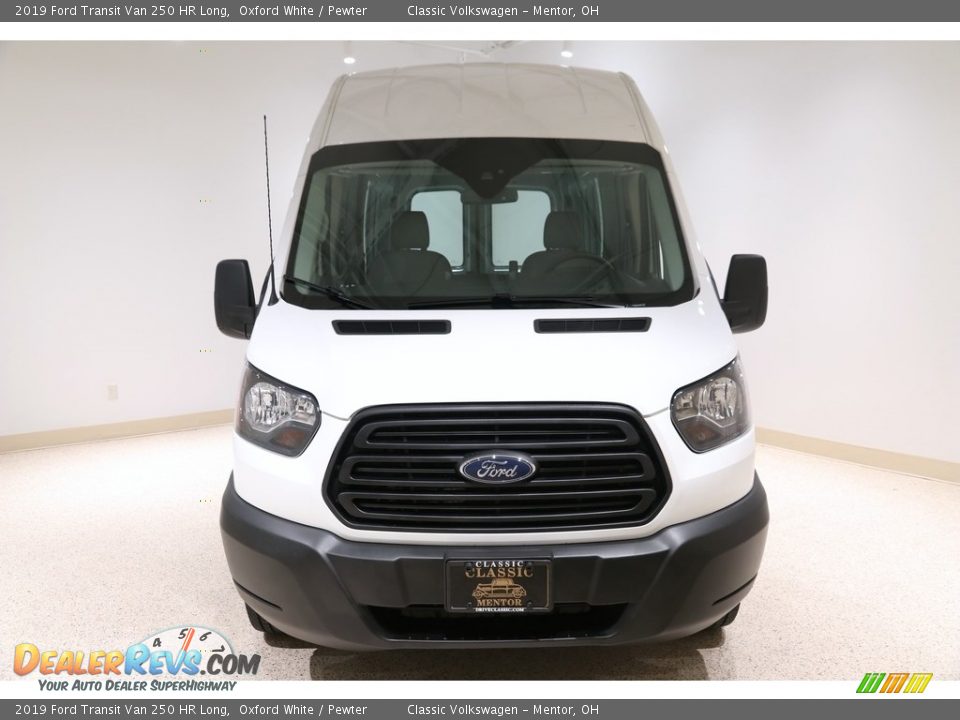 2019 Ford Transit Van 250 HR Long Oxford White / Pewter Photo #2