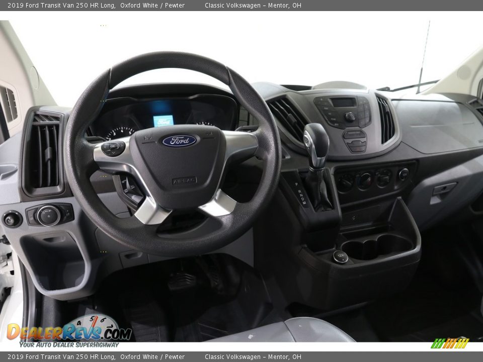 2019 Ford Transit Van 250 HR Long Oxford White / Pewter Photo #6