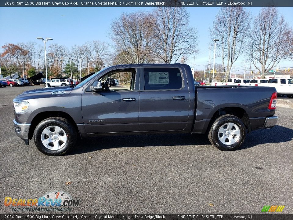 2020 Ram 1500 Big Horn Crew Cab 4x4 Granite Crystal Metallic / Light Frost Beige/Black Photo #3