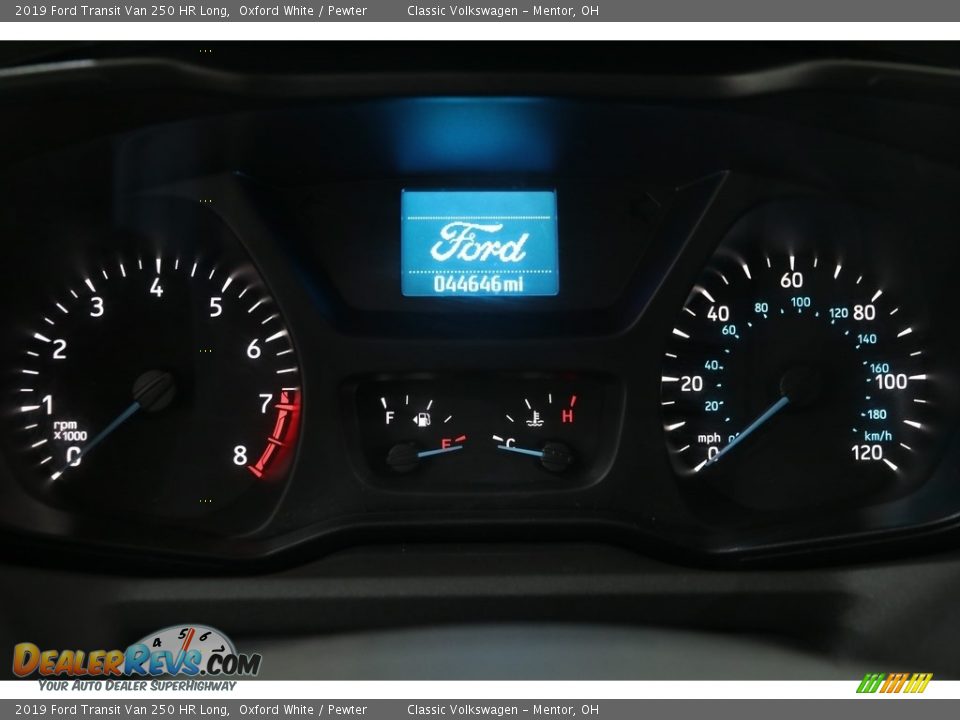 2019 Ford Transit Van 250 HR Long Oxford White / Pewter Photo #8