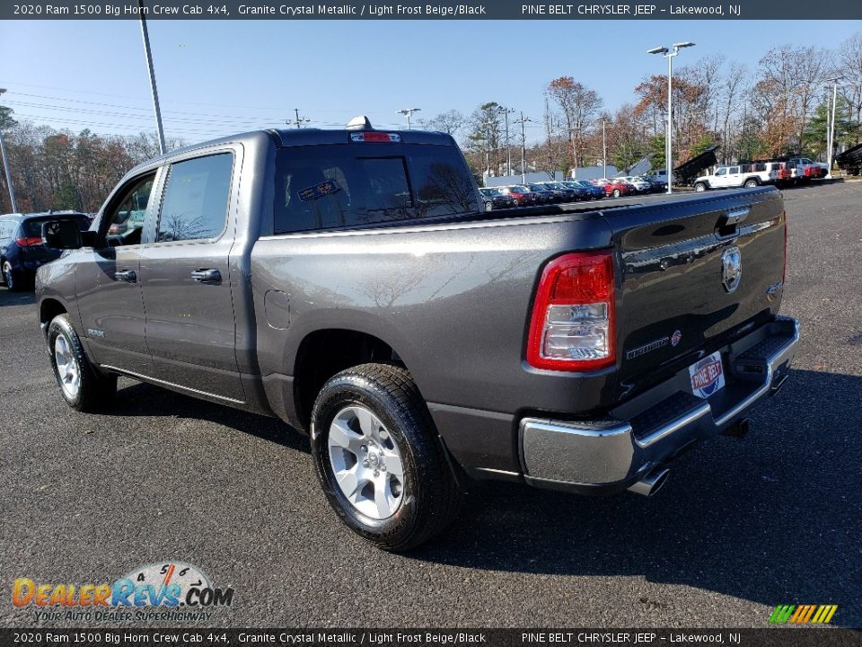 2020 Ram 1500 Big Horn Crew Cab 4x4 Granite Crystal Metallic / Light Frost Beige/Black Photo #4