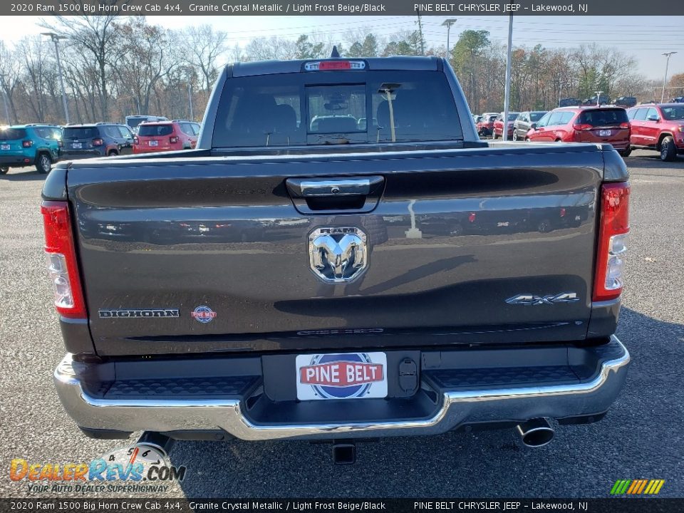 2020 Ram 1500 Big Horn Crew Cab 4x4 Granite Crystal Metallic / Light Frost Beige/Black Photo #5