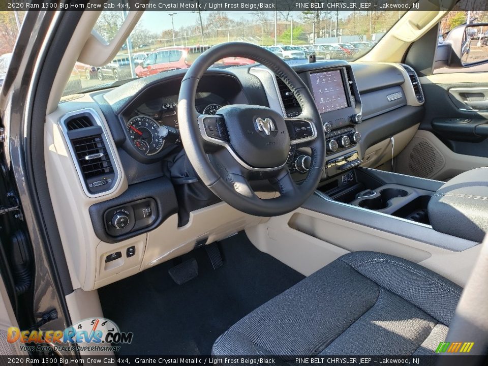 2020 Ram 1500 Big Horn Crew Cab 4x4 Granite Crystal Metallic / Light Frost Beige/Black Photo #7