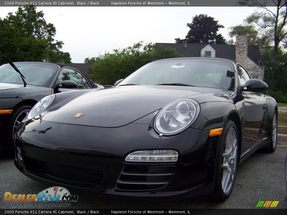 2009 Porsche 911 Carrera 4S Cabriolet Black / Black Photo #1