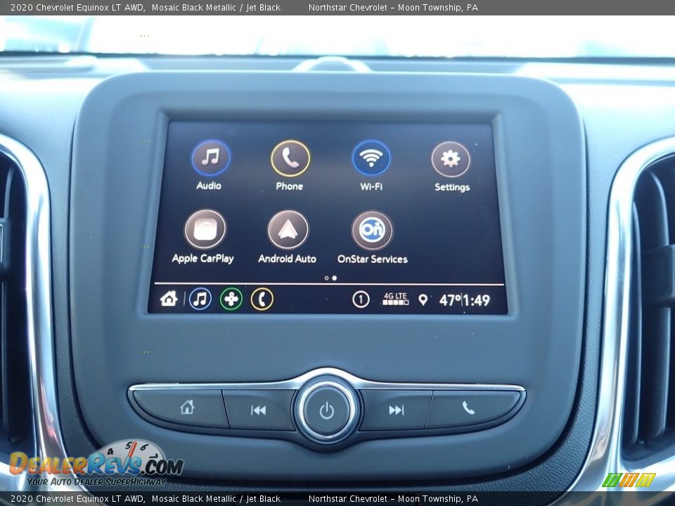 2020 Chevrolet Equinox LT AWD Mosaic Black Metallic / Jet Black Photo #17