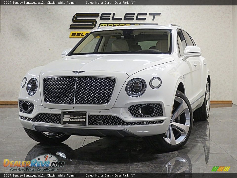 2017 Bentley Bentayga W12 Glacier White / Linen Photo #10