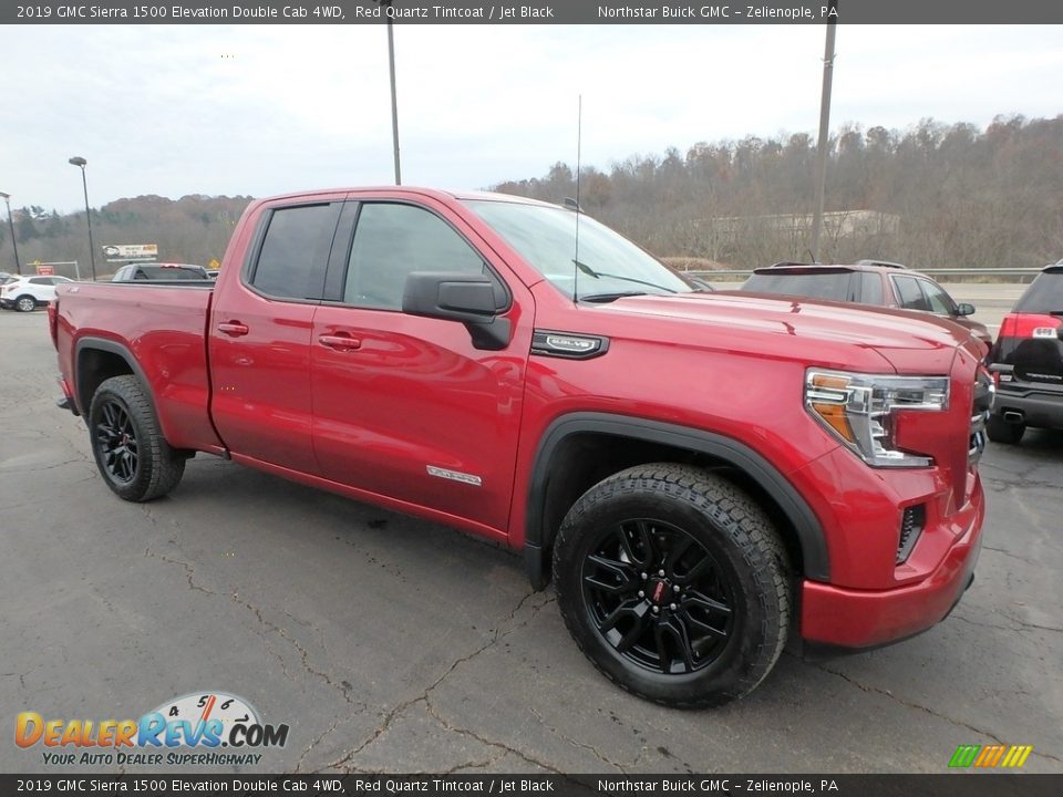 2019 GMC Sierra 1500 Elevation Double Cab 4WD Red Quartz Tintcoat / Jet Black Photo #4