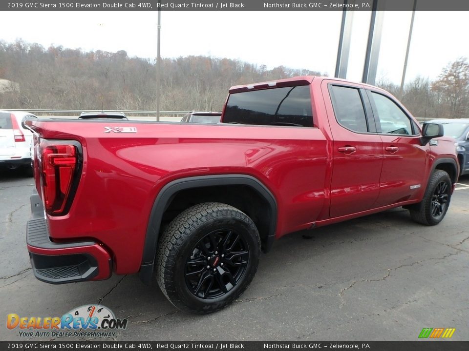 2019 GMC Sierra 1500 Elevation Double Cab 4WD Red Quartz Tintcoat / Jet Black Photo #9