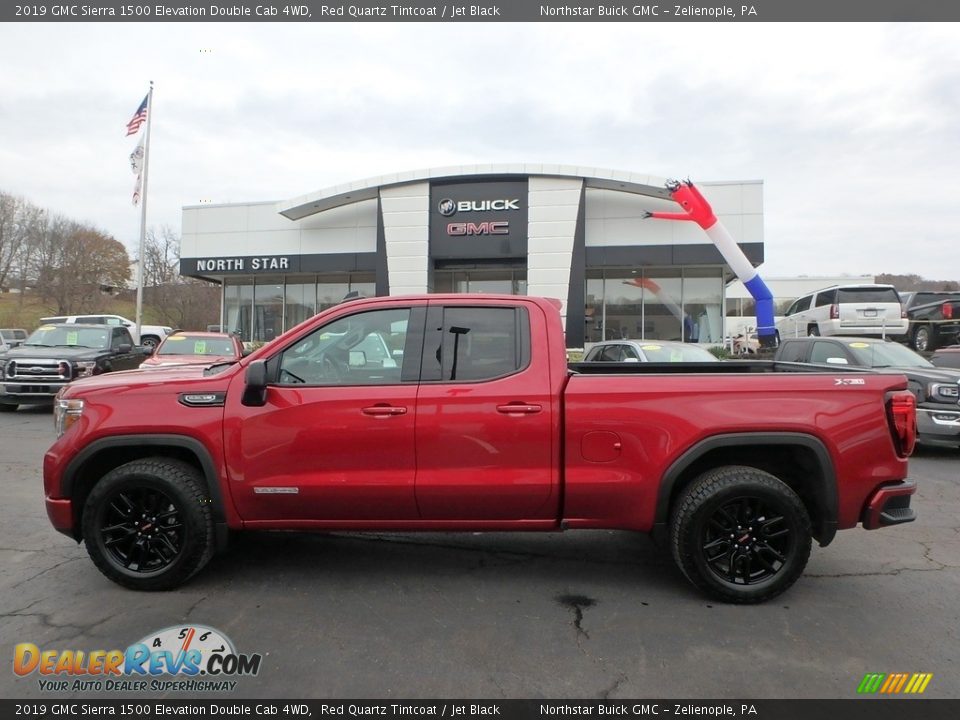 2019 GMC Sierra 1500 Elevation Double Cab 4WD Red Quartz Tintcoat / Jet Black Photo #12