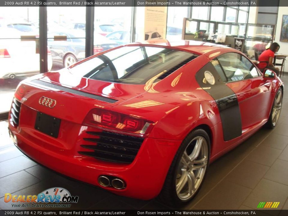 2009 Audi R8 4.2 FSI quattro Brilliant Red / Black Alcantara/Leather Photo #4