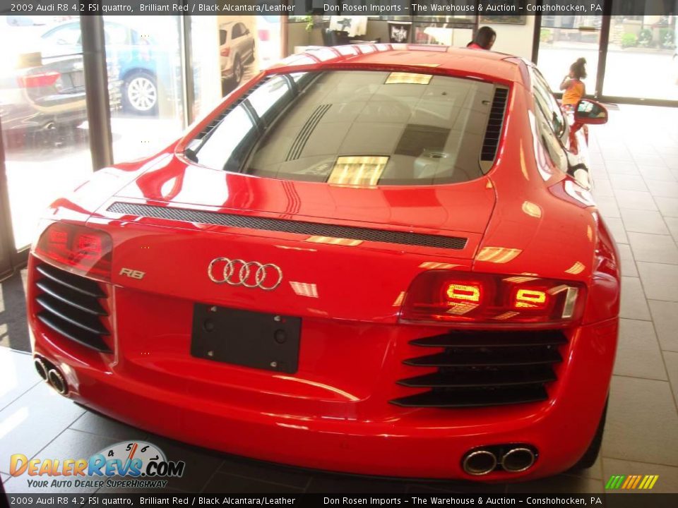 2009 Audi R8 4.2 FSI quattro Brilliant Red / Black Alcantara/Leather Photo #5