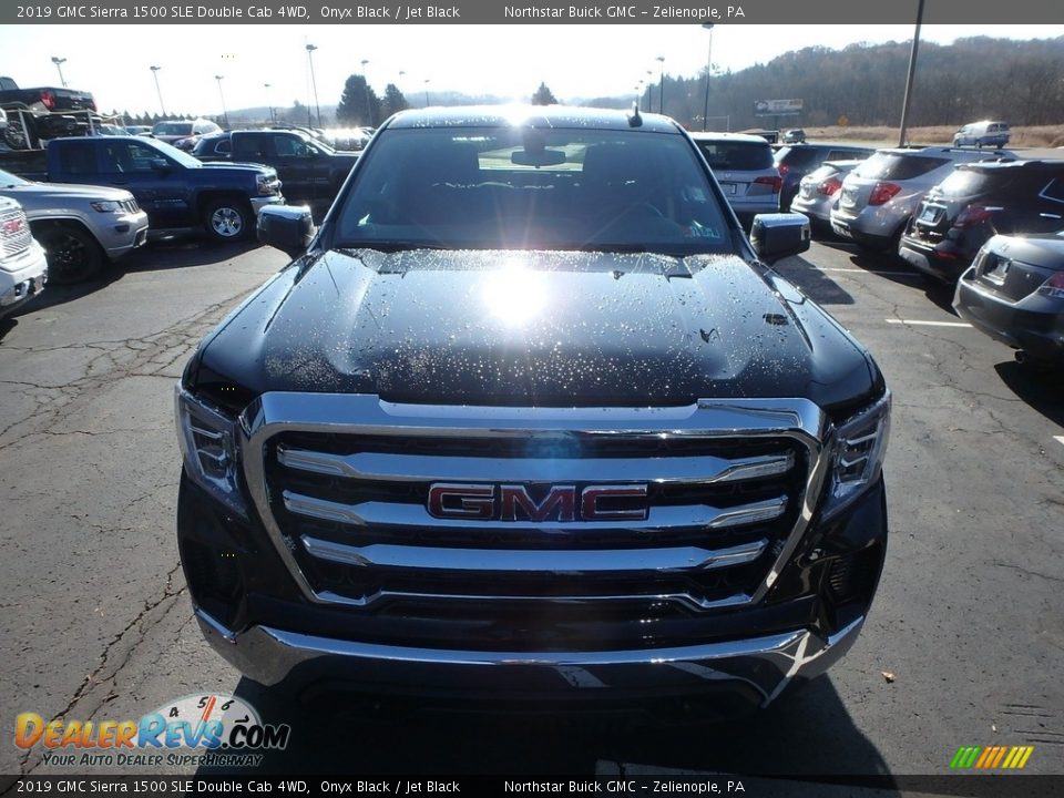 2019 GMC Sierra 1500 SLE Double Cab 4WD Onyx Black / Jet Black Photo #3