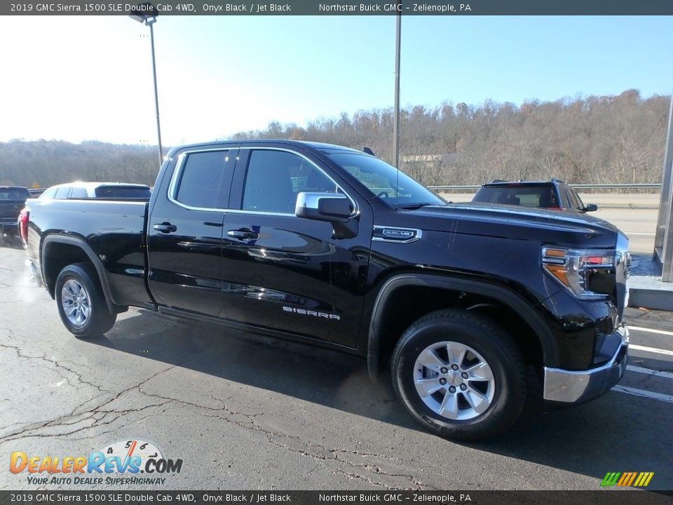 2019 GMC Sierra 1500 SLE Double Cab 4WD Onyx Black / Jet Black Photo #4