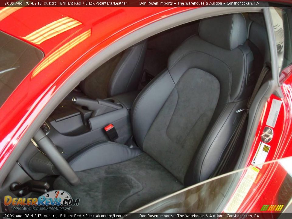 2009 Audi R8 4.2 FSI quattro Brilliant Red / Black Alcantara/Leather Photo #11