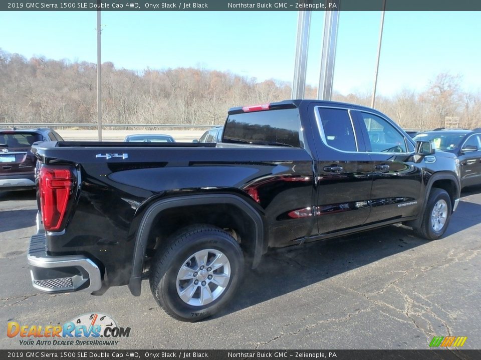 2019 GMC Sierra 1500 SLE Double Cab 4WD Onyx Black / Jet Black Photo #9