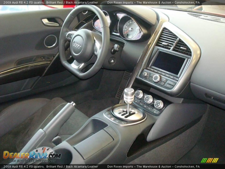 2009 Audi R8 4.2 FSI quattro Brilliant Red / Black Alcantara/Leather Photo #13
