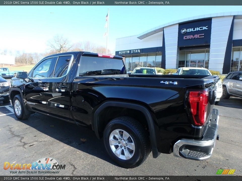 2019 GMC Sierra 1500 SLE Double Cab 4WD Onyx Black / Jet Black Photo #12