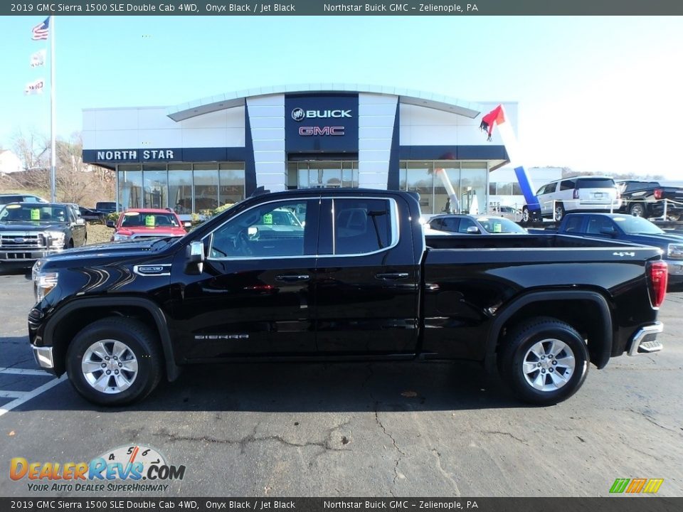 2019 GMC Sierra 1500 SLE Double Cab 4WD Onyx Black / Jet Black Photo #13