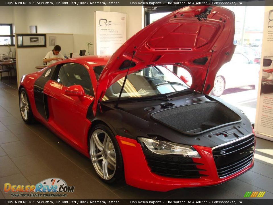 2009 Audi R8 4.2 FSI quattro Brilliant Red / Black Alcantara/Leather Photo #22
