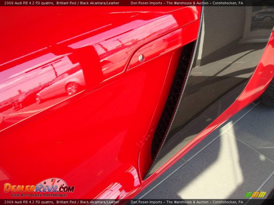 2009 Audi R8 4.2 FSI quattro Brilliant Red / Black Alcantara/Leather Photo #24