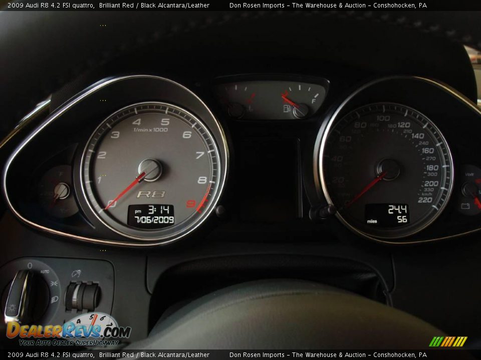 2009 Audi R8 4.2 FSI quattro Brilliant Red / Black Alcantara/Leather Photo #25