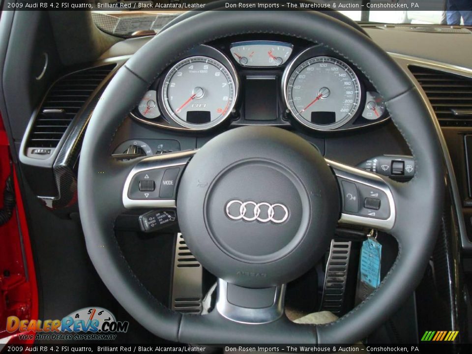 2009 Audi R8 4.2 FSI quattro Brilliant Red / Black Alcantara/Leather Photo #30