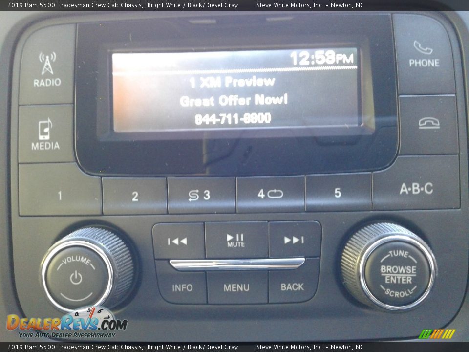 2019 Ram 5500 Tradesman Crew Cab Chassis Bright White / Black/Diesel Gray Photo #19