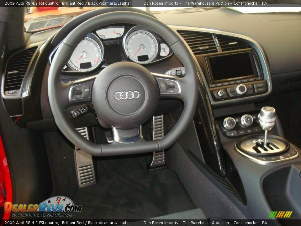 2009 Audi R8 4.2 FSI quattro Brilliant Red / Black Alcantara/Leather Photo #34