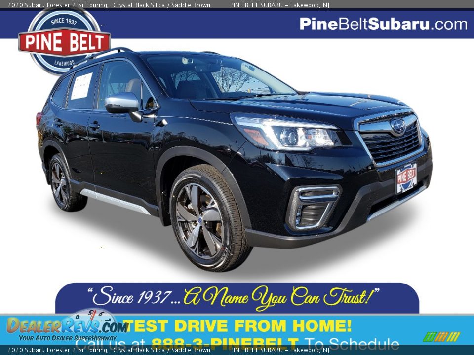 2020 Subaru Forester 2.5i Touring Crystal Black Silica / Saddle Brown Photo #1