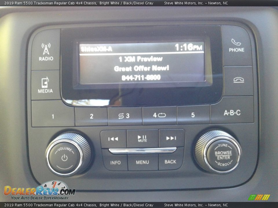 2019 Ram 5500 Tradesman Regular Cab 4x4 Chassis Bright White / Black/Diesel Gray Photo #19