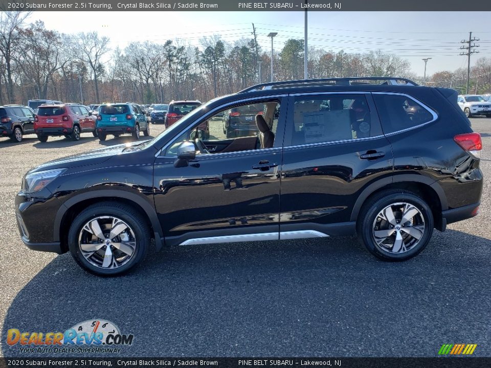 2020 Subaru Forester 2.5i Touring Crystal Black Silica / Saddle Brown Photo #3