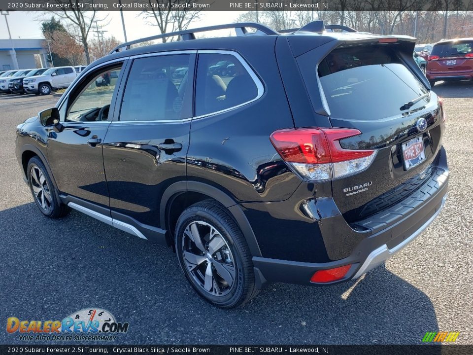 2020 Subaru Forester 2.5i Touring Crystal Black Silica / Saddle Brown Photo #4