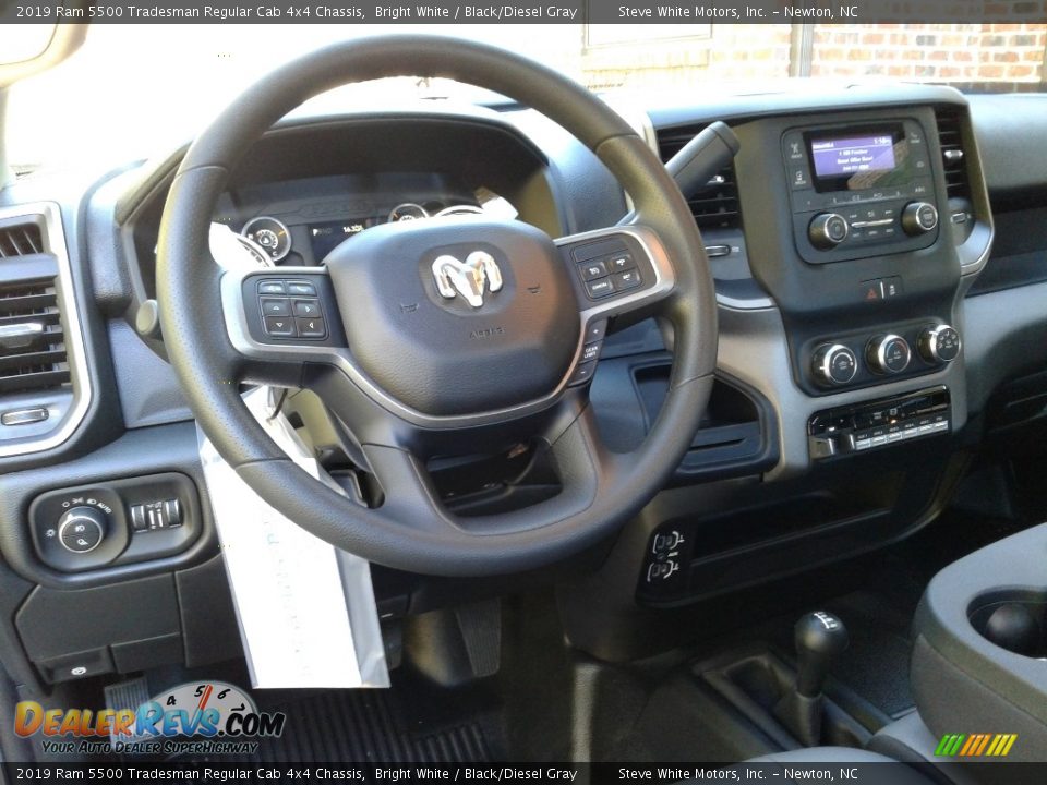 2019 Ram 5500 Tradesman Regular Cab 4x4 Chassis Bright White / Black/Diesel Gray Photo #22