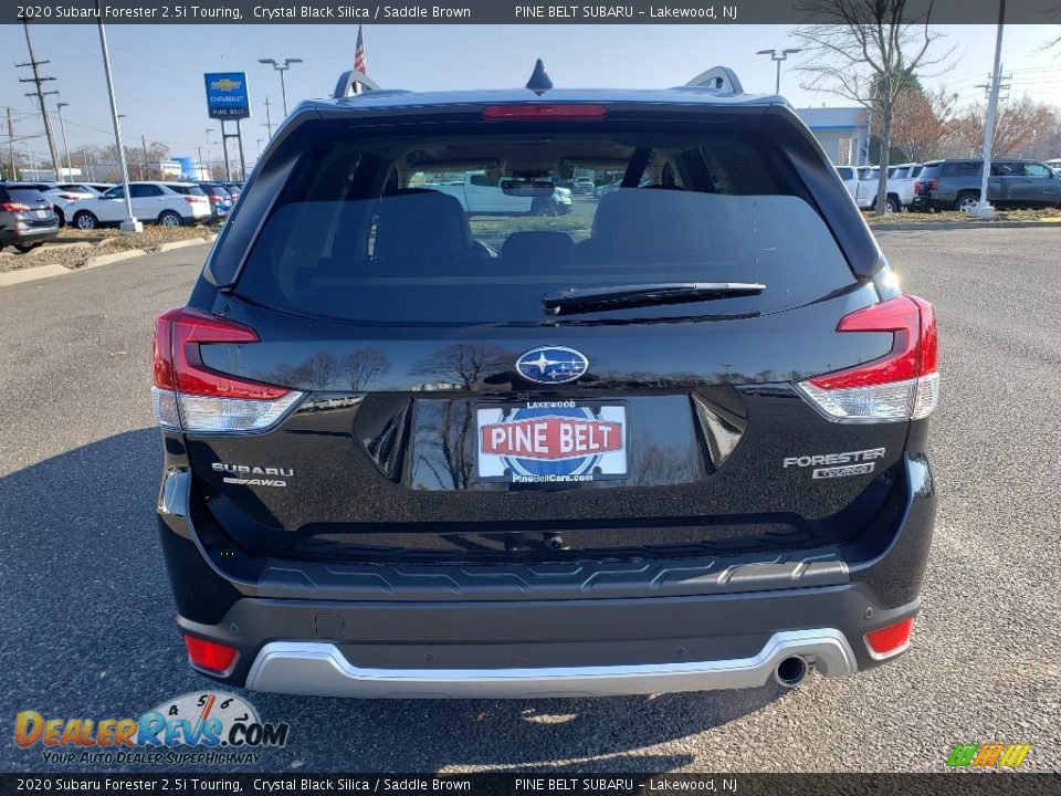 2020 Subaru Forester 2.5i Touring Crystal Black Silica / Saddle Brown Photo #5