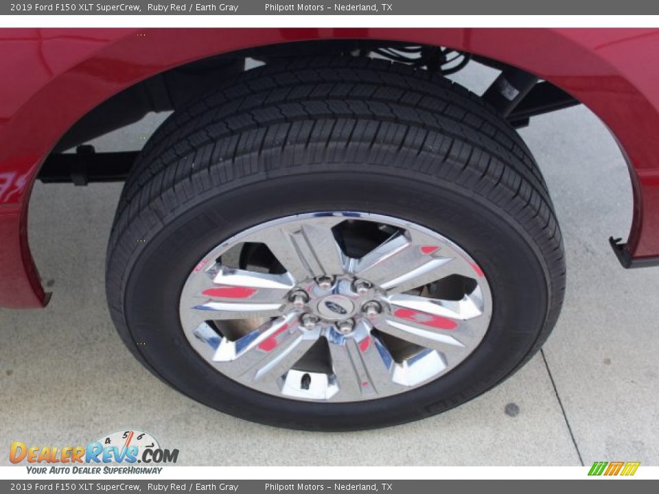 2019 Ford F150 XLT SuperCrew Ruby Red / Earth Gray Photo #6
