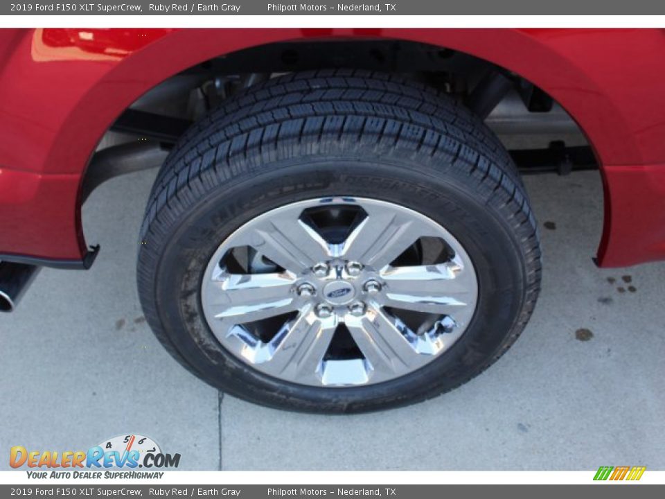 2019 Ford F150 XLT SuperCrew Ruby Red / Earth Gray Photo #7