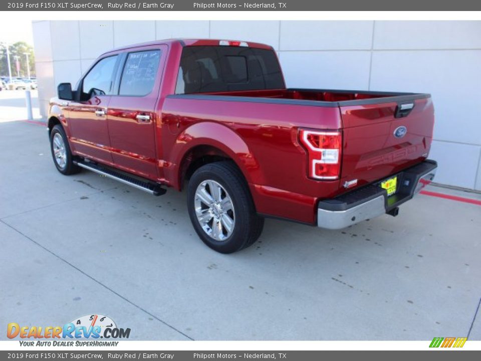 2019 Ford F150 XLT SuperCrew Ruby Red / Earth Gray Photo #9